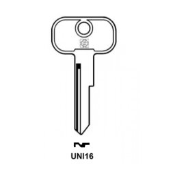 Silca sleutel UNI16 (ongeslepen)