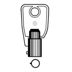 L&F (Eurolocks) sleutel 320001
