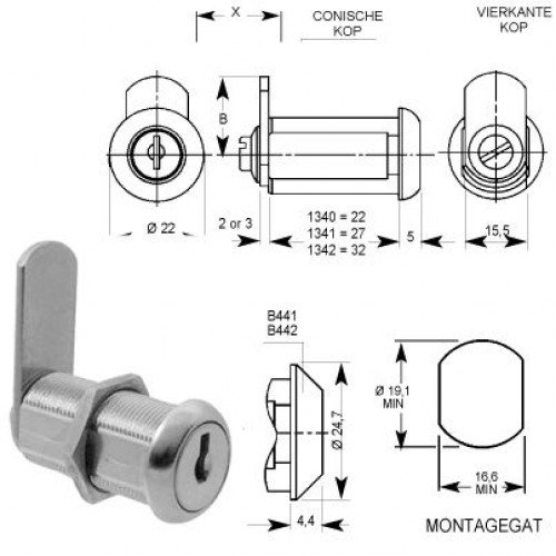 Eurolocks slot LF1342-01 Eurolocks slot LF1342-01