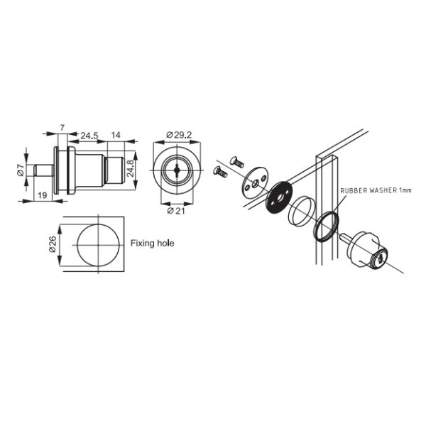 SISO slot met drukcilinder type 907, code D20
