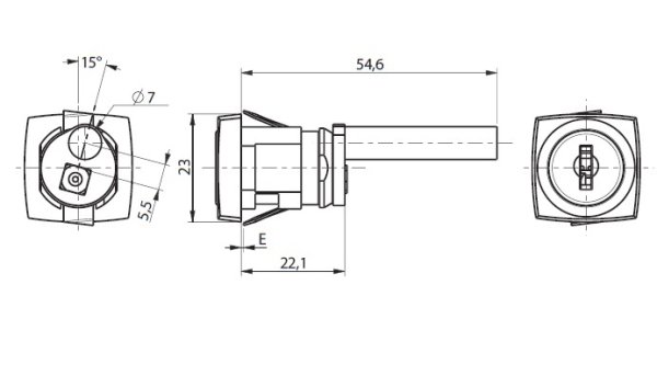 Ronis centraal cilinderslot 12900-13 VS (72920)